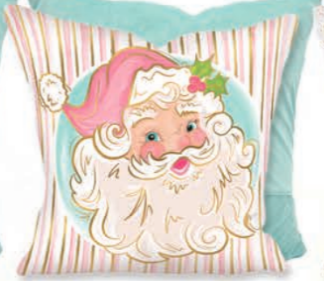 Pretty in Pink Santa Pillow